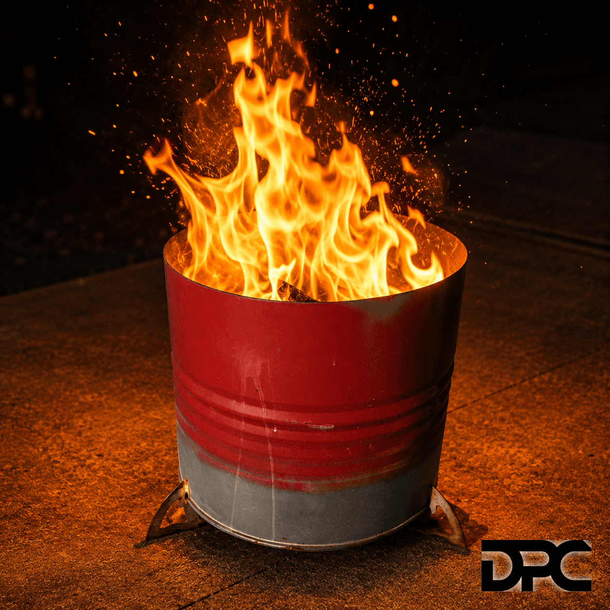 Rocket Fire Drum Feet, Home Fire Pit photo 1 of 1